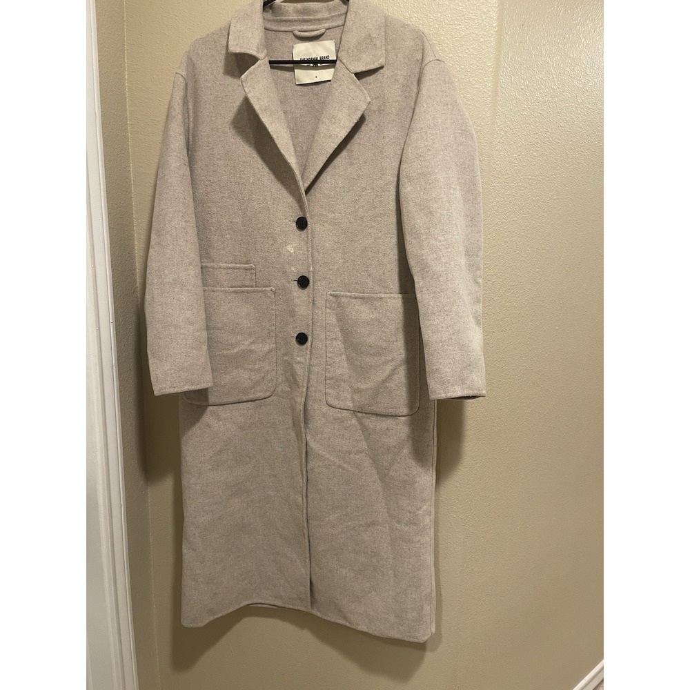 The Normal Brand Tan Khaki Wool Trench Coat Small